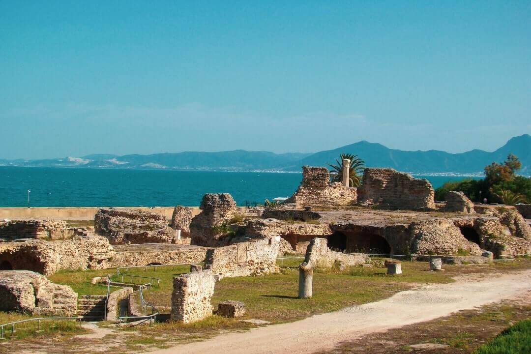 Scorcio delle rovine di Cartagine, in Tunisia.