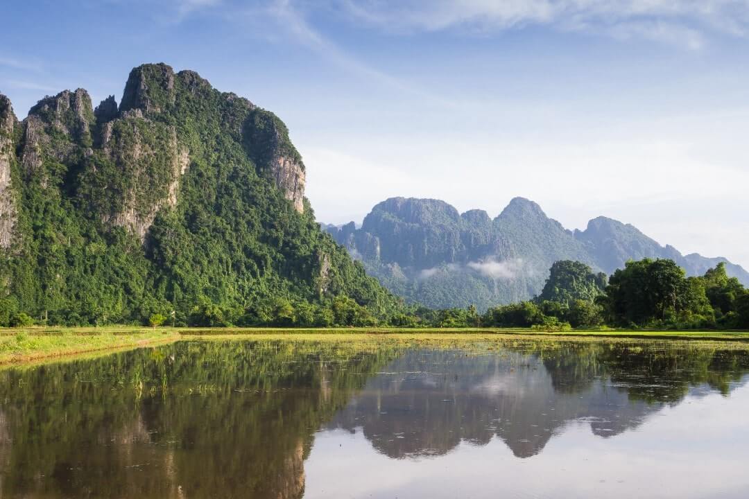 La meraviglia naturale di Vang Vieng, Laos cosa vedere.