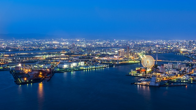 Osaka vista dall'alto, un'altra meta imperdibile per sapere cosa vedere il Giappone