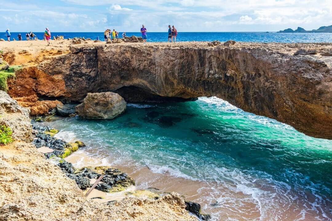 Il "Ponte Naturale", il Natural Bridge di Aruba.