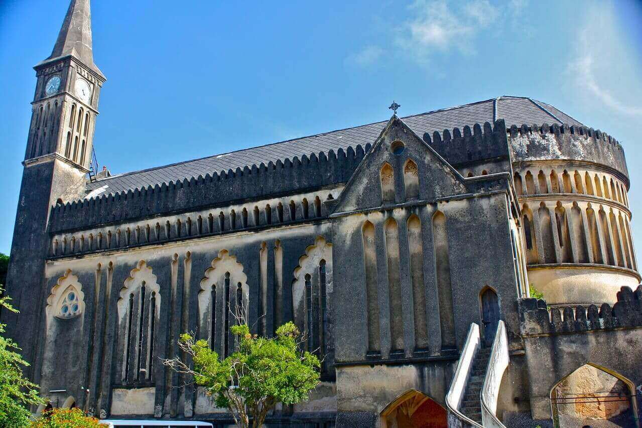 La cattedrale di Stone Town (Zanzibar City).