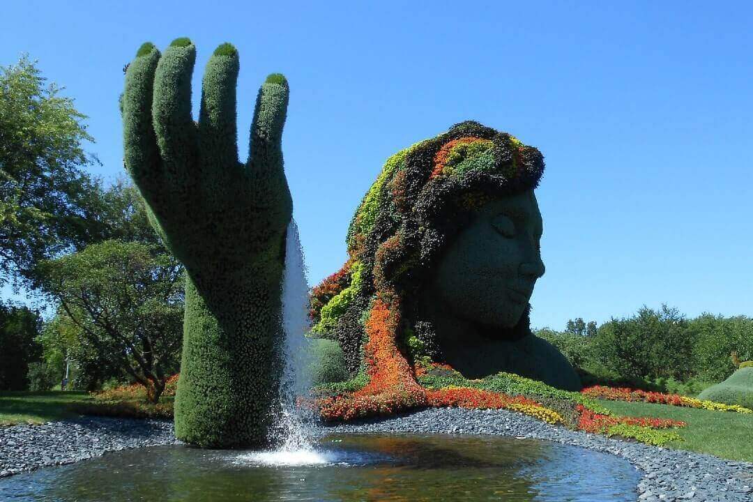 L'interno del Giardino Botanico di Montréal.