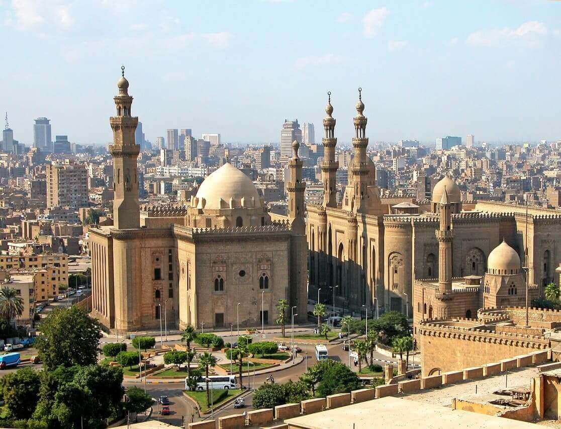 Vista aerea del Cairo, in Egitto.