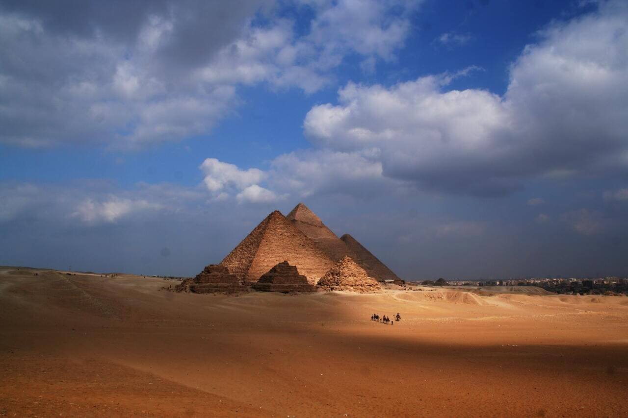 Le piramidi di Giza, in Egitto.