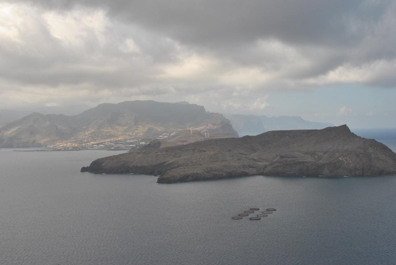 Praia di Capo Verde in un giorno nuvoloso.