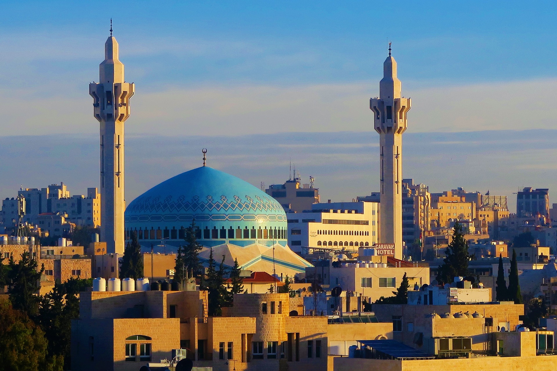 Veduta dall'alto della Cittadella di Amman, perla storica e culturale da non lasciarsi sfuggire con l'assicurazione viaggio Giordania