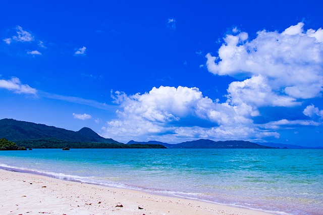 Il mare dell'arcipelago di Okinawa, meta ideale una volta scelto il periodo migliore per andare in Giappone