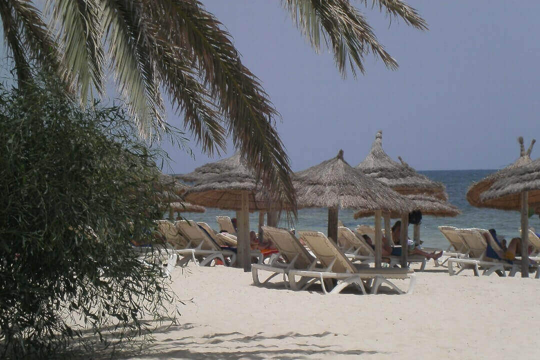 La spiaggia di Djerba, in Tunisia.