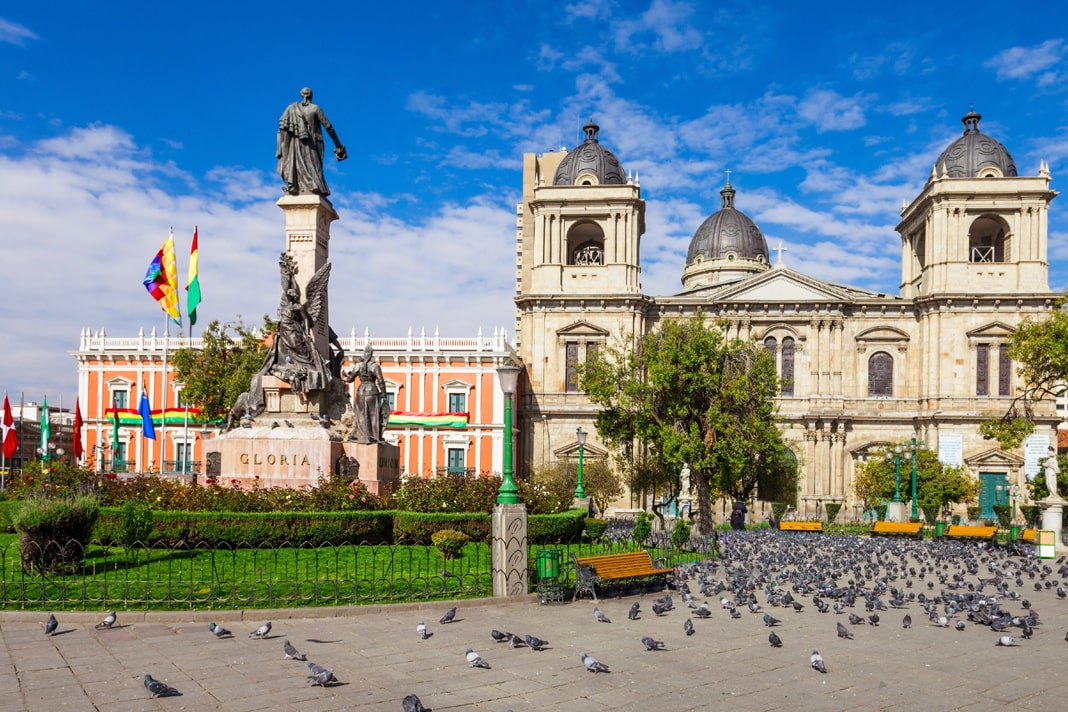 La Plaza Murillo di La Paz, uno dei luoghi più belli della capitale. Scopri dove andare per vedere le città più belle della Bolivia